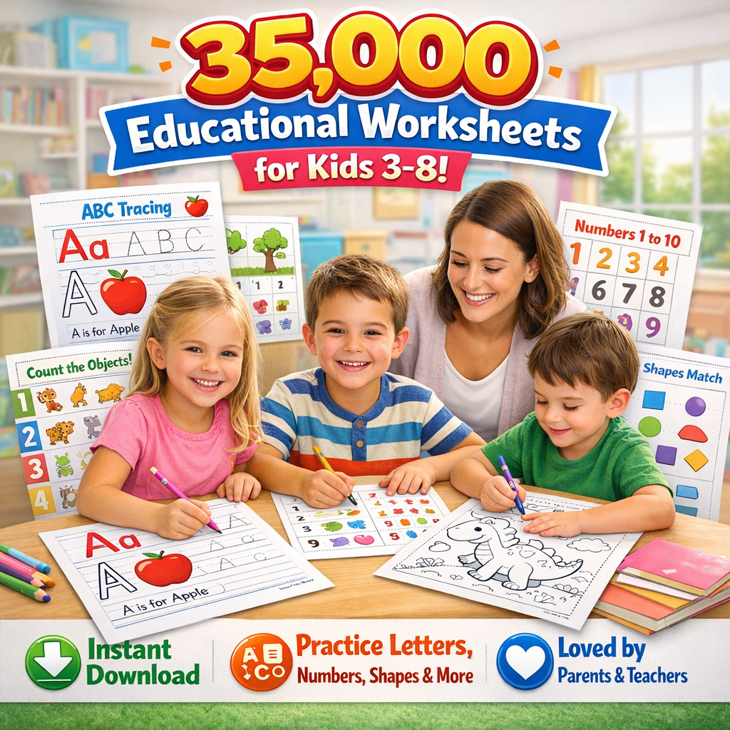 eduu Ultimate 35K Educational Resources Bundle for Kids Fully Done For You + MRR/PLR Included - Image 1